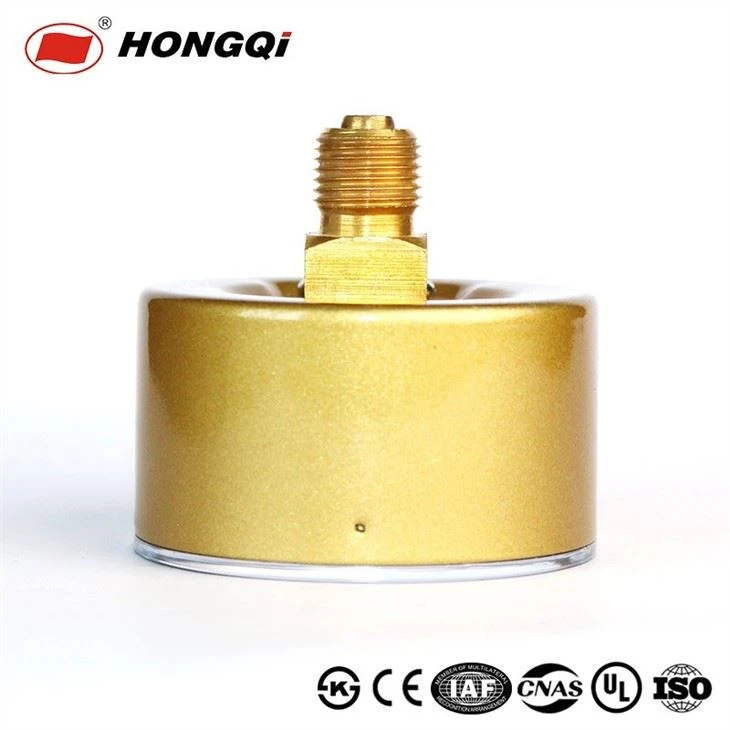 Install pressure gauge in axial direction