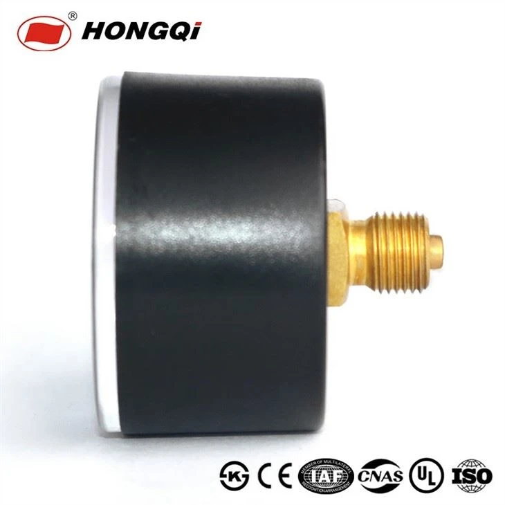 Side display of pressure gauge or manometer