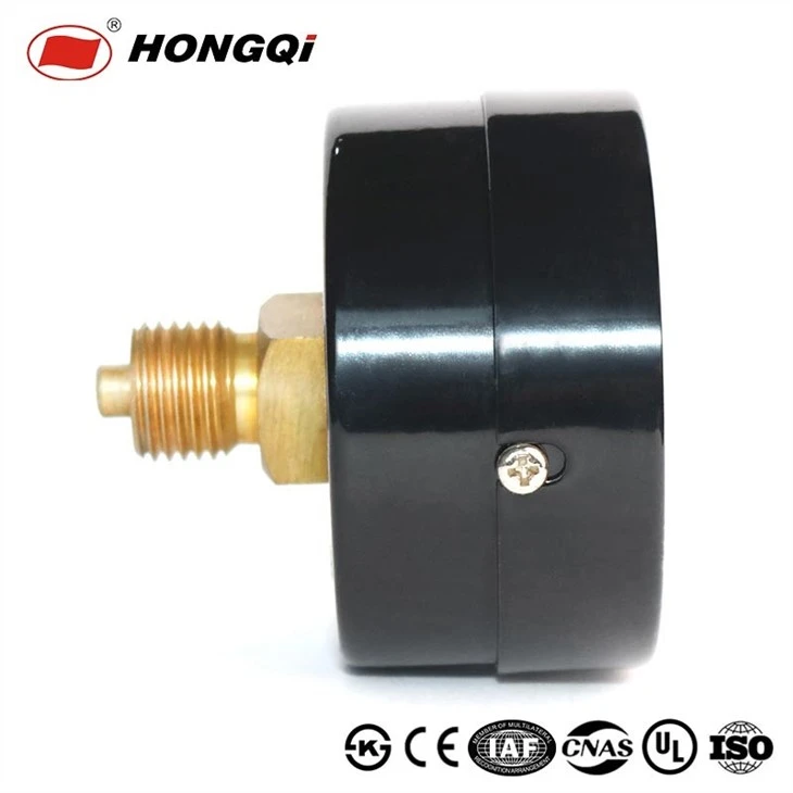 Dual scale axial mounting pressure gauge