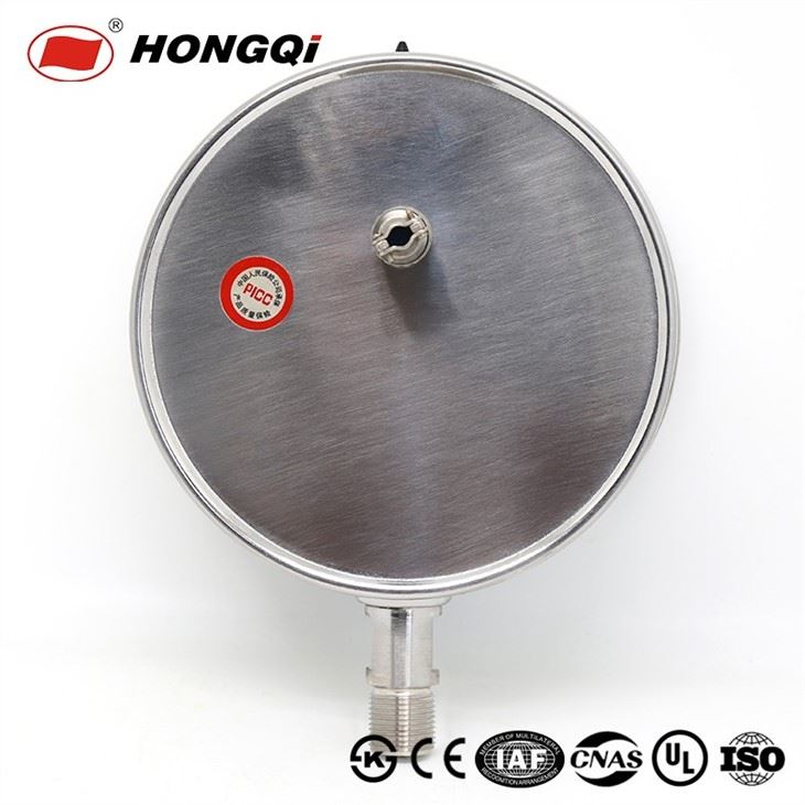 Hongqi All Stainless Steel Photo Electricity Contacts Device Electric Contact Pressure Gauge