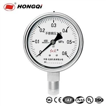 Hongqi 100 mm 4" iz materiala iz nerjavečega jekla, ognjevarna lupina, varnostni poseben manometer